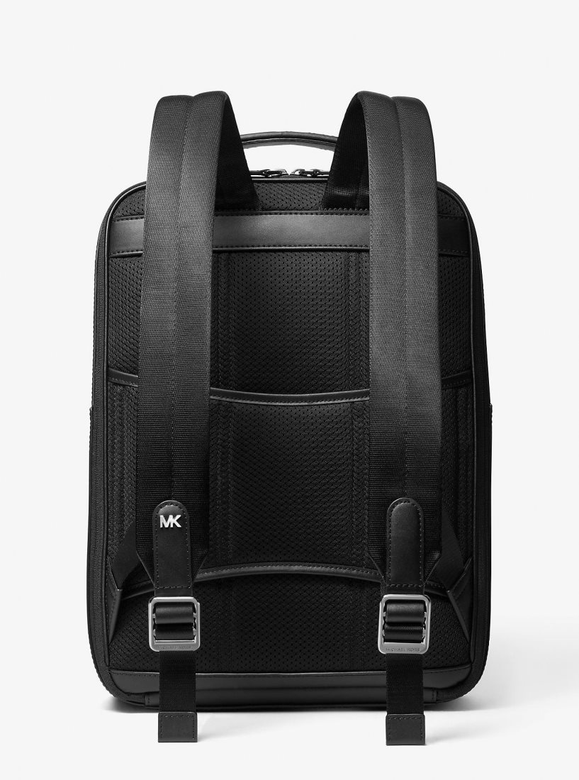 Michael Kors Varick Saffiano Leather Backpack Rucksäcke Herren Schwarz | HRDBIV391