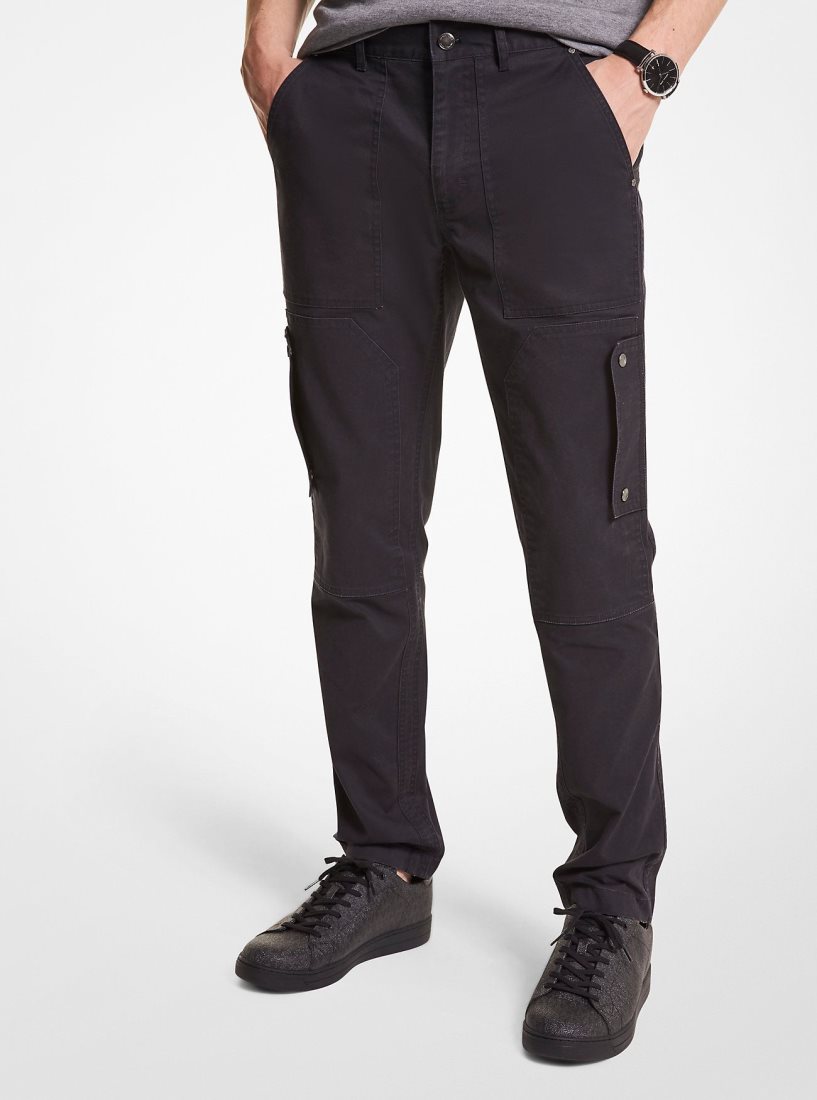 Michael Kors Woven Cargo Pants Hose Herren Schwarz | IRYUNK450