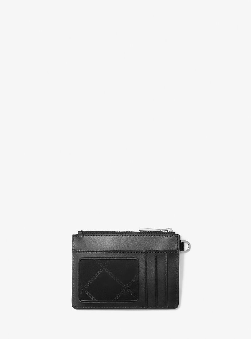 Michael Kors Zebra Print Calf Hair Coin Purse Münzgeldbörsen Damen Schwarz | UANRFX829